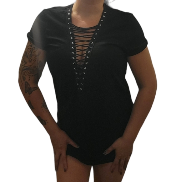 Emma & Sam Dresses & Skirts - Lace Up TShirt Dress